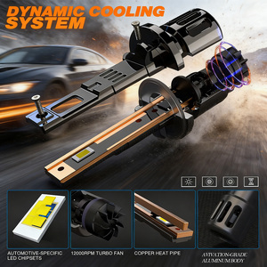 ไฟหน้ารถ LED ควบคุมผ่านแอปอัจฉริยะสำหรับ T3 35W 6000K ปรับพลังงานได้สำหรับฝน/หมอก/สีฟ้ารูปร่างของหลอดไฟ H11อุปกรณ์อเนกประสงค์ - Product Image 1