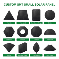 Module solaire miniature SMT sur mesure en PET avec plaques de soudure arrière pour module PV, idéal pour les produits IoT solaires