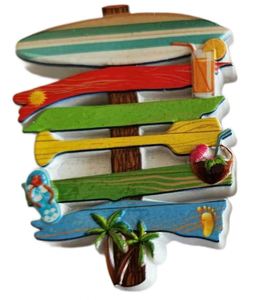 Ideas de Regalos de Playa en Tendencia 2025, Recuerdos Personalizados, Diseños de Resina con Vistas al Mar y la Playa, con Pegatinas Magnéticas en Oferta - Product Image 5