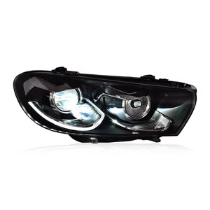 Ensemble de phares pour Volkswagen <span class=keywords><strong>Scirocco</strong></span> 2009-2014 <span class=keywords><strong>DRL</strong></span> Lentille à double faisceau LED Clignotant Séquentiel Accessoires Auto - Product Image 1