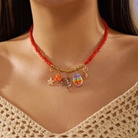 Collier Bohème Polyvalent avec Perles de Riz, Coquillages et Étoiles de Mer pour Femme – Vente en Gros