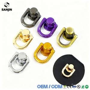 Mosquetón de metal de 10 mm con remache, anillo en <span class=keywords><strong>O</strong></span>, cadena para bolso, clip lateral, cierre, gancho de tornillo para bolso, accesorios de bricolaje - Product Image 4