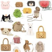 Sac à bandoulière en peluche pour jeunes, sac à bandoulière mignon en velours et coton rembourré, jouet en peluche de 31 à 50cm