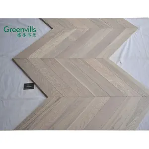 $19.9 vendita calda chevron parquet pavimento in legno ingegnerizzato casa usato pavimento in legno