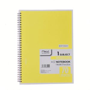 Factory Wholesale Custom Printing Simple Stylish 70 <b>Sheets</b> A4 <b>Cardboard</b> Cover Notebook Coil Spiral Bound College Wide Rule Line - Product Image 5