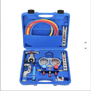 WKC Industrial Grade Copper Flare Tool <b>Vacuum</b> <b>Pump</b> Refrigerant Charging Kit for Household Air Conditioners 1/4"-3/4" Flaring Ind - Product Image 3