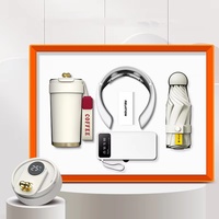 Nouvelles Idées Tendances Écologique Lumière De Luxe Givré Tasse Téléphone Stand Power Bank Masseur De Cou Parapluie Groupe Anniversaire Coffrets Cadeaux