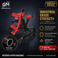 Machine d'hyper-extension dorsale commerciale à charge par disques pour décompression vertébrale, équipement de gym en acier Q235 de 3,0 mm GM-P045