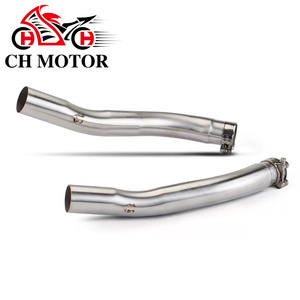 Pour Kawasaki <span class=keywords><strong>Z1000</strong></span> 2003-2006, échappement de moto, double tuyau de liaison intermédiaire, connecte deux silencieux à interface de 51 mm, <span class=keywords><strong>ligne</strong></span> de course - Product Image 1