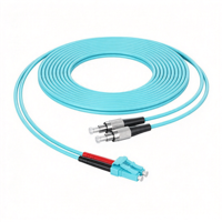 Kabel Patch Fiber Optik, Kabel Patch LC FC MM OM3 PVC Duplex untuk Jaringan FTTH FTTB FTTX