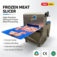 Machine à trancher la viande congelée industrielle de qualité supérieure, en acier inoxydable 400, pour l'industrie alimentaire