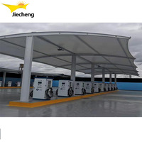 L'industrie prix de gros abri voiture PVDF moto hangar de stockage tente carport ombre tente de stationnement pour parking