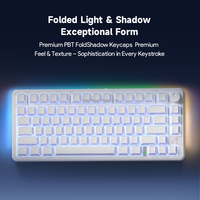Clavier mécanique sans fil FC75 PRO à trois modes avec bouton intelligent, latence ultra-faible, taux de polling ultra-élevé, disposition 75 %, 80 touches