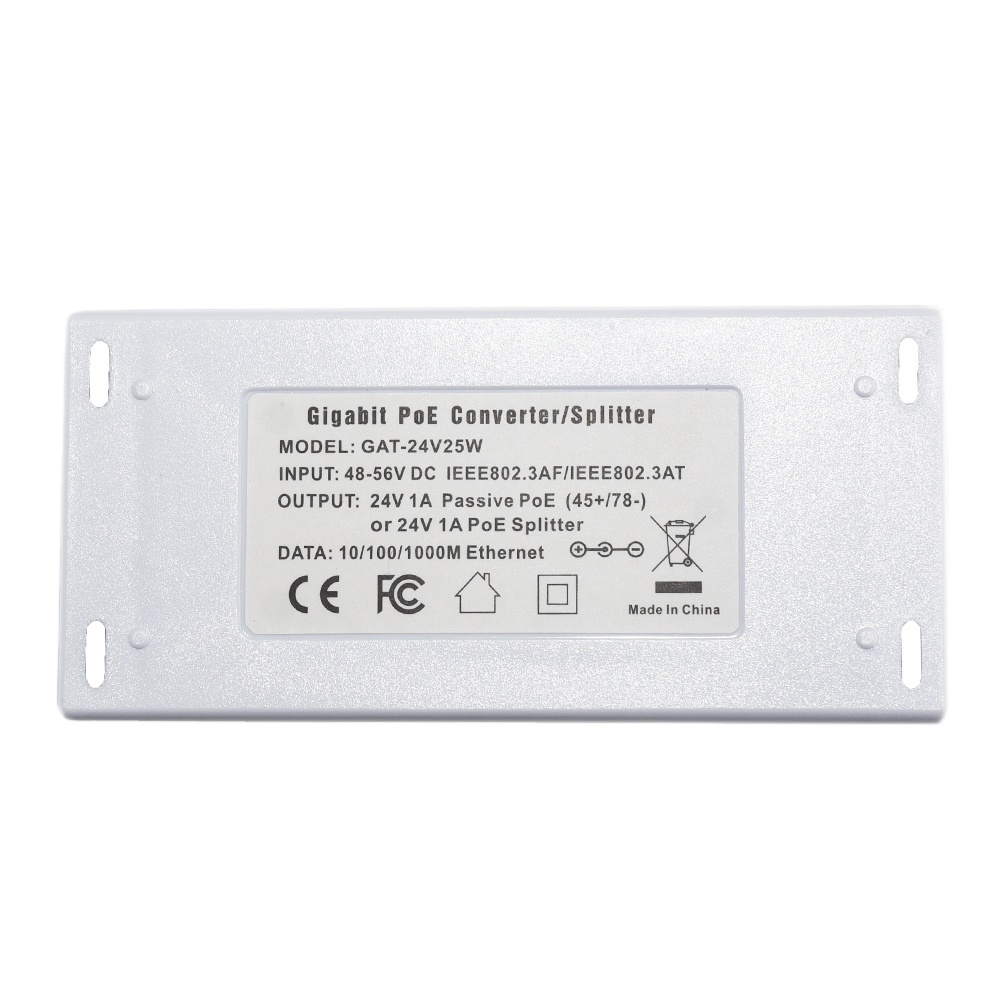 Разветвитель IEEE802.3at POE, совместимый гигабитный преобразователь с POE на 24 В, Пассивный Wi-Fi AP