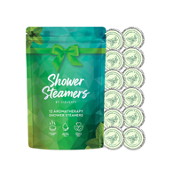 Lot de 18 vaporisateurs de douche personnalisés OEM, aromathérapie, bombe de douche de restauration du corps, aromathérapie intelligente
