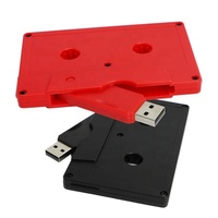 Clé USB promotionnelle 4 Go 8 Go 16 Go 32 Go USB 2.0 style cassette en plastique avec garantie de 3 ans