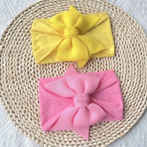 Neue europäische und amerikanische bonbon farbene Princess-Stirnbänder, weiche und bequeme Nylonbogen-Stirnbänder, Baby-Haarschmuck - Product Image 3