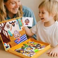 Puzzle en bois pour l'éducation de la petite enfance, pour les enfants de 2-3 et 4-5-6 ans, dinosaures, entraînement à la pensée et à la concentration, jouet DIY