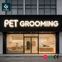 Enseigne LED 3D personnalisée Shuntai, bandes LED, étanches IP65, en aluminium et acier inoxydable, pour la publicité extérieure et la décoration commerciale