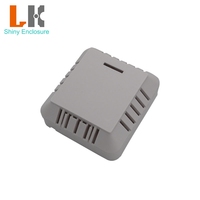 Involucro del rivelatore di fumo elettrico di plastica del contenitore del sensore di umidità della temperatura dell'attrezzatura dell'abs su ordinazione 90*83*34mm