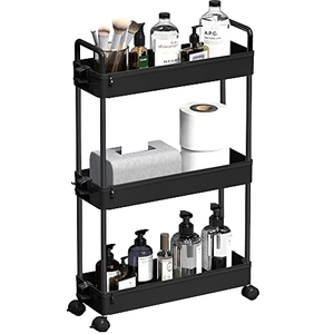 Cestas de almacenamiento giratorias Cesta apilable Organizador de cocina Estante de almacenamiento Cubo Organizador de frutas y verduras Carro carrito - Product Image 2