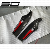 Garniture de panneau d'accoudoir de porte intérieure en fibre de carbone sèche pour Ferrari 488 OEM Style Modification Accessoires de décoration