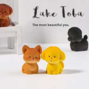 Mini sevimli yavru mikro manzara reçine el-boyalı zanaat çevre dostu DIY köpek dekorasyon aksesuarları yaratıcı yapay karikatür - Product Image 4