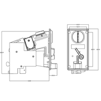Vente en gros usine Chilong CL-530 Accepteur de pièces/jetons en alliage pour machines à griffes, machines de boxe et machines à pousser les pièces