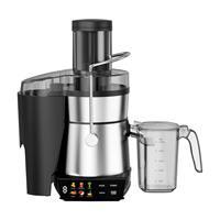Exprimidor Centrífugo Eléctrico Manual de Acero Inoxidable para el Hogar, 4 en 1, con Menú Colorido, para Frutas y Verduras, Electrodoméstico de Cocina