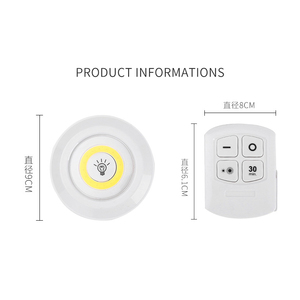 ไฟใต้ตู้ 40 LED แบตเตอรี่แบบชาร์จได้ 3w หลอดไฟ LED แบบ COB พร้อมรีโมทคอนโทรลและเซ็นเซอร์ ชุดไฟใต้ตู้ 3 ดวง - Product Image 6