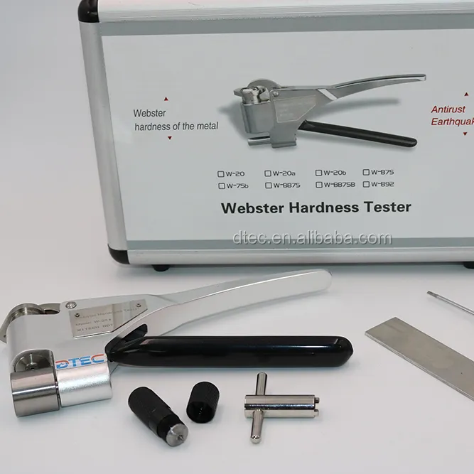 DTEC W-20 Webster硬度試験機一般的なアルミニウム材料に使用高精度簡単操作、ASTM証明書良い価格