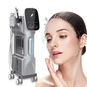 9 Griff H2O2 Hautpflege Gesichts maschine Bleaching Sauerstoff Jet Peel Wasser Aqua Peeling Derma brasion zur Falten entfernung im Gesicht FOB