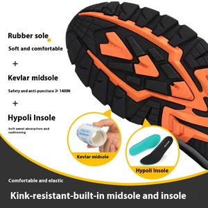 Giày bảo hộ lao động nam chống đâm xuyên mũi thép nhẹ, chống mài mòn, thích hợp cho công việc xây dựng mùa hè - Product Image 2