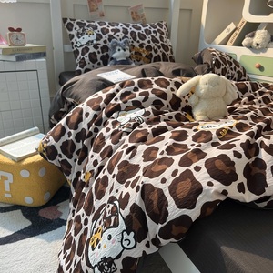 Set Copripiumino <span class=keywords><strong>in</strong></span> Poliestere 4 Pezzi con Disegni Cartoon per Tessili Domestici Misura King Size per Tutte le Stagioni Personalizzabile - Product Image 2