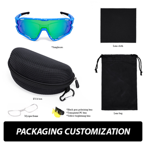 MTB Cycling <strong>Sunglasses</strong> Custom OTG UV400 Anti Slip Outdoor <strong>Polarized</strong> <strong>Sports</strong> <strong>Sunglasses</strong> - Product Image 2