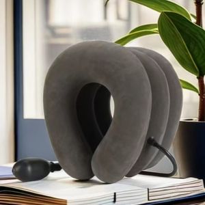 Inflatable Neck Support <b>Pillow</b> <b>U</b>-<b>Shape</b> Soft Breathable Portable Travel <b>Pillow</b> for Home Use - Product Image 1