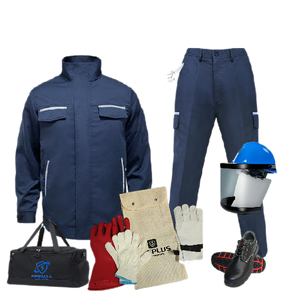 Hoàn Thành 12cal ARC Flash PPE Kit với khuôn <span class=keywords><strong>m</strong></span>ặt lá chắn găng tay an toàn công nghiệp - Product Image 1
