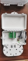 Caja de Distribución de Fibra Óptica de 4 Puertos FTTH FTTB FTTX para Montaje en Pared Exterior, IP67, Conector SC/LC