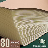 Cahiers en kraft épais en gros avec logo personnalisé, couture de haute qualité, 40 feuilles A4/A5/B5, utilisation promotionnelle