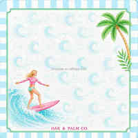 Alas Meja Lipat Motif Balet Nutcracker Pastel Mewah, Alas Permainan Neoprena untuk Pesta Mahjong AS & Hadiah Liburan