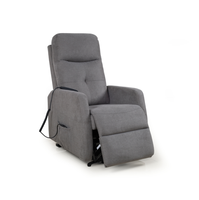 Fauteuil inclinable électrique en tissu avec télécommande, canapé individuel pour personnes âgées, mobilier de salon
