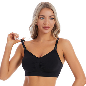 Sujetador <span class=keywords><strong>de</strong></span> Lactancia Activo Antibacteriano con Broches Delanteros, Inalámbrico, Suave, Delgado, Agradable al Tacto, Conveniente para la Lactancia Materna - Product Image 2