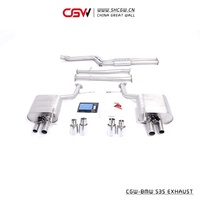 CGW-escape de sonido con silenciador y válvulas, mejor rendimiento, para BMW 535, F10, F18, 3,0 T