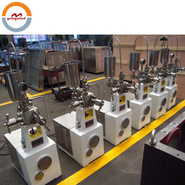 Автоматический небольшой пищевой лабораторный гомогенизатор высокого давления автоматический микро-гомогенизатор высокого давления для молока сока цена для продажи