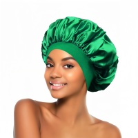 Chapeau de nuit en satin solide à larges bords pour femmes bonnet de nuit bonnet de soin des cheveux bonnet de nuit pour femmes hommes unisexe casquette chapeaux de douche