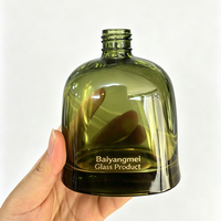 Bouteille diffuseur en verre vide, rechargeable, colorée, en forme de cloche plate, 140 ml, 180 ml