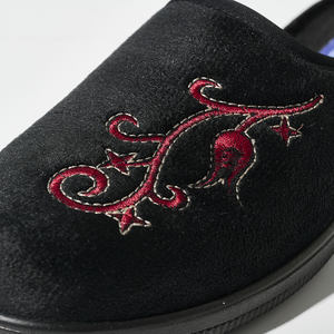 Premium Wedge Heel <strong>Felt</strong> Slippers Custom Pattern Slip-On <strong>Clogs</strong> for Indoor &amp; Outdoor Wholesale Customizable Mules - Product Image 4