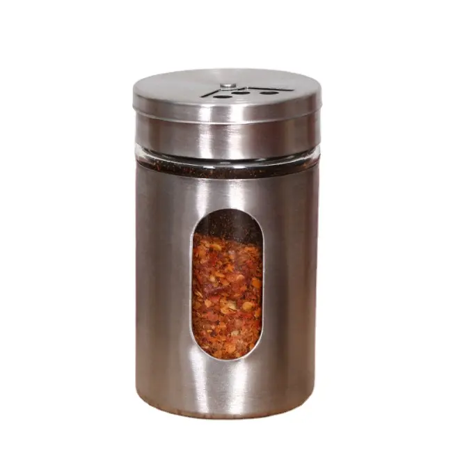 Metal baharat kavanoz 70 ml tuz biber çalkalayıcı 70 ml paslanmaz çelik baharat şişesi