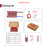 Batterie Daly BMS LifePO4 pour scooter électrique, 16S 48V 60A BMS pour batterie lithium LifePO4, système BMS 18650, carte 16S 48V Daly