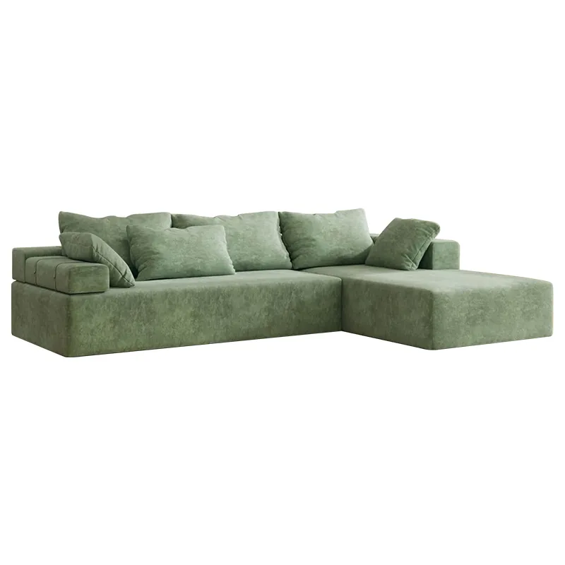 Nordic L-Form Schnitts ofa Mit Ottoman Modular Combination Modular Sofas Lange Couch für Wohnzimmer